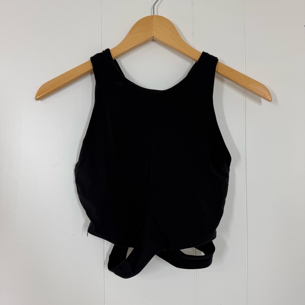 Athleta Black Wrap Waist Crop Tank - Picture 6 of 7
